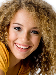 smiling teen